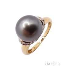 Tahiti Perlen Ring Gr. 56