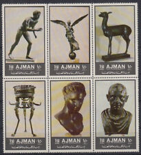 Ajman 1972 ** Mi.2064/69 A Zdr. Antik Ancient Bronze Statuen Statues Kunst