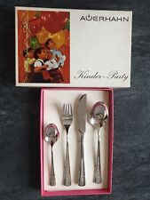 Auerhahn Kinderbesteck * unbenutzt, OVP, Silber 90er 4-tlg