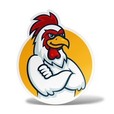 Aufkleber HAHN Wandtattoo