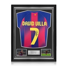 Von David Villa signiertes