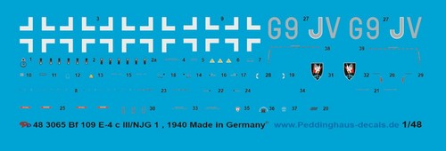 Peddinghaus decals 3065 - 1/48,