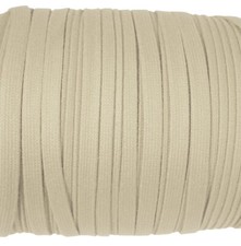 Eloja® Korsett Schnur hochwertig stabil Baumwolle Schnüre 10 mm Breit Beige