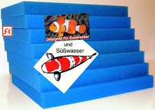 Filtermatte Filterschwamm Filterschaum 75 x 50 x 2 cm bis 75 x 50 x 15 cm Koi 