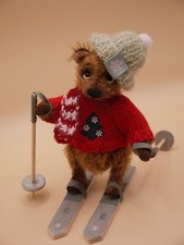 207❤️KLEINE LIEBCHEN❤️Teddy Bär 12 cm. Handmade Künstlerteddy Unikat OOAK