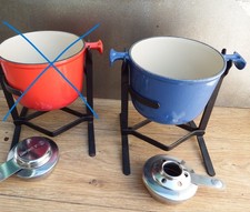 Creuset fondue blau - creuset,