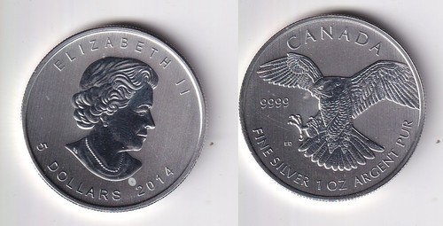 Dollar silber münze canada - silber,