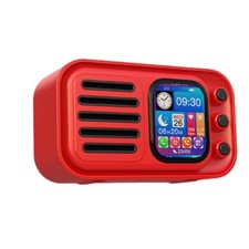 HiFi-Drahtlose Bluetooth-Lautsprecher, Tragbar, Retro-Touchscreen, FM-Radio3124