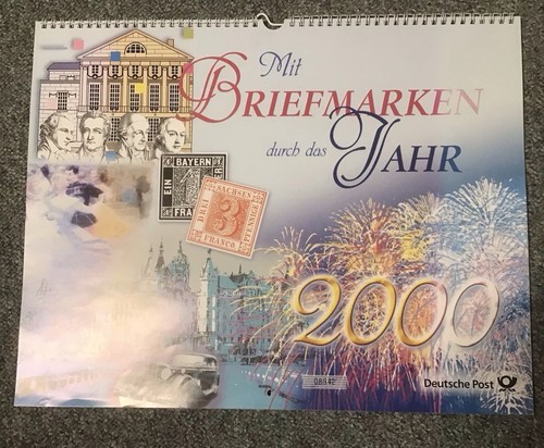 Briefmarken kalender 2000 - briefmarken,