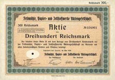 Feldmühle AG 1926 Scholwin