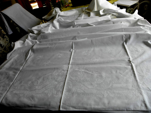 Tischdecke schneeweißer