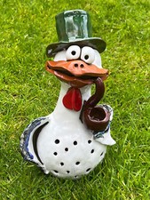 Huhn Hahn mit Hut & Pfeife