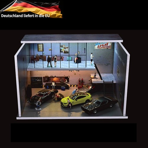 Diorama diecast garage - 1/64,