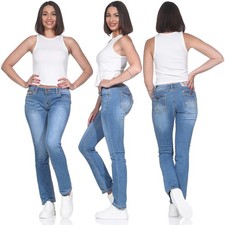 Damen Jeans Hose Hüftjeans
