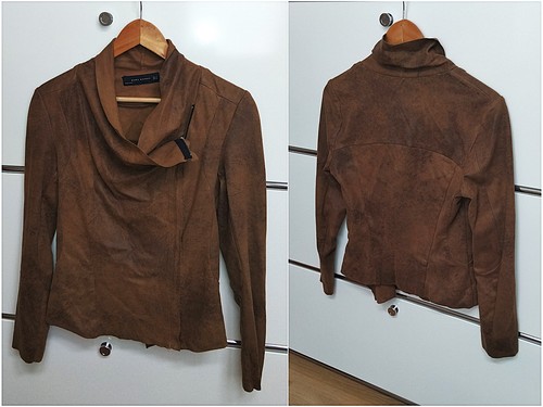 Zara lederjacke hemd - lederjacke, s