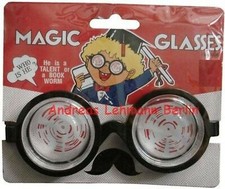 Scherzartikel Brille besoffen gucken Magic Glasses Nerd Brillenschlange Spass