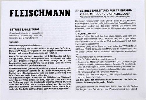 Fleischmann anleitung - fleischmann, +