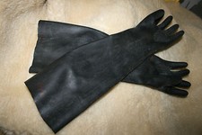 1 Paar Top Domina Gummi Latex Handschuhe Länge Gr:1 / 500 mm / 1mm stark