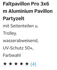 Toboli 3x6m Pavillon - Weiß (63365)