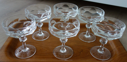 Edel vintage sektschalen - 6,