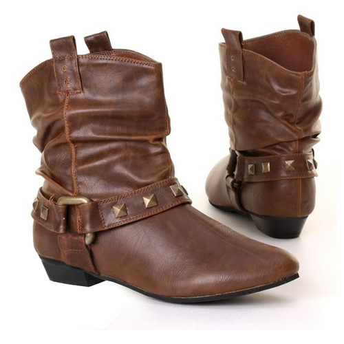 Braune biker boots ikiz - braune,