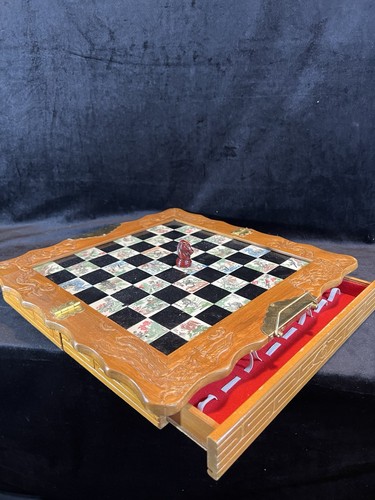 Vintage schachbrett aus - aus, holz