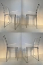 4er Satz LA MARIE transparenter Stuhl KARTELL Design PHILIPPE STARCK Original