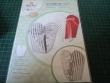 Schablone Herz 15,7 x 14,2 cm / Geschenkverpackung basteln