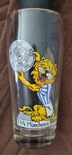 TSV 1860 MÜNCHEN GLAS DEUTSCHER MEISTER 1966 Löwe m. Meisterschale 0,5 Faksimile