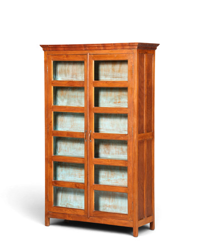 Vitrine kolonial stil schrank - kolonial,