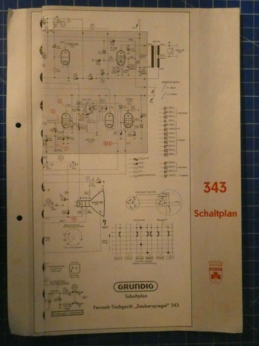 Grundig 343 schaltplan h10746 - grundig,