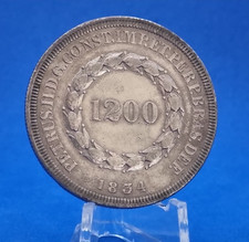 Super rare 1834 brazil 1200 - super,