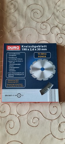 Duro kreissägeblatt 190 - duro,