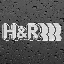 H&R X2 PAAR AUFKLEBER WEISS