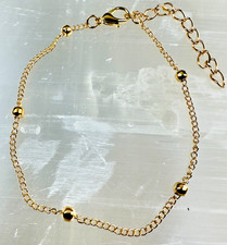 Armband Damen Gold – Filigranes Armkettchen mit Kugeln – Modeschmuck Elegant