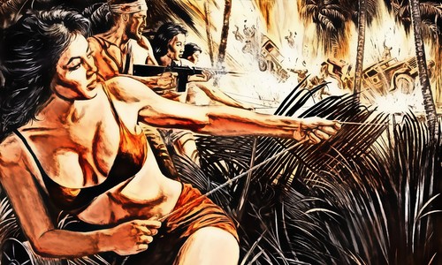 Poster xxl pop art amazonen - poster,