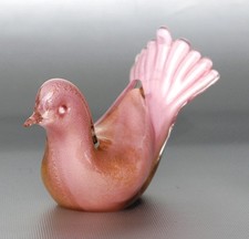 Murano Glasfigur Vogel, Taube, Designer Salviati, L. ~ 15cm, ~ 360g, ~ Vintage