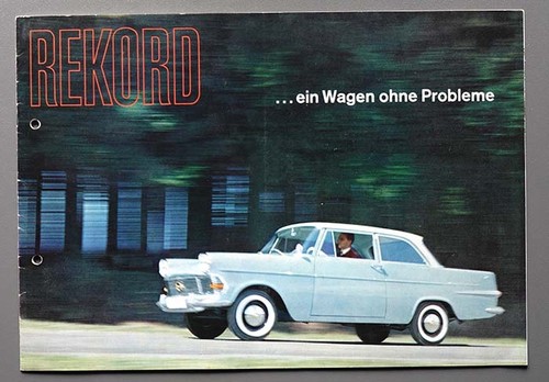 Prospekt opel rekord von - opel, 2