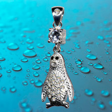 I Pinguin Anhänger I Echt 925