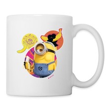 Minions Stuart Banane Essen Descpicable Me Tasse, One size, Weiß