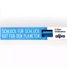 Alpro Glas Trinkhalm Strohhalm