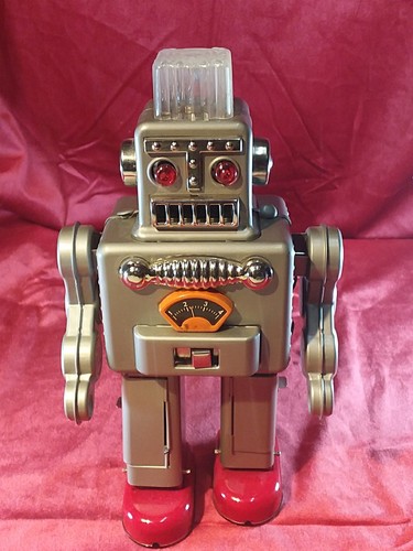 Blechspielzeug roboter smoking - blechspielzeug,