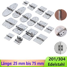 Scharnier Schanier Edelstahl VA Türband Beschlag Edelstahlscharniere 25mm~75mm