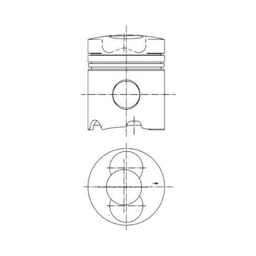Kolben kolbenschmidt - 1x,