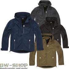 BRANDIT SOFTSHELL JACKE HURRICANE BW EINSATZJACKE FELDJACKE OUTDOOR REGENJACKE