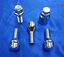 verchromt Felgenschlösser Radsicherung M12 x 1,5 26 Kegel  1215 26