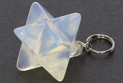 Opal glas merkaba - glas, stern