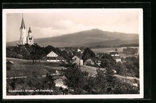 Eibenstock i. Erzgeb., Teilansicht mit Auersberg, Ansichtskarte 