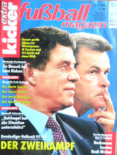 fußball magazin KICKER 1- 1996 Rehhagel Ricken Borowka Schuster Magath St. Pauli