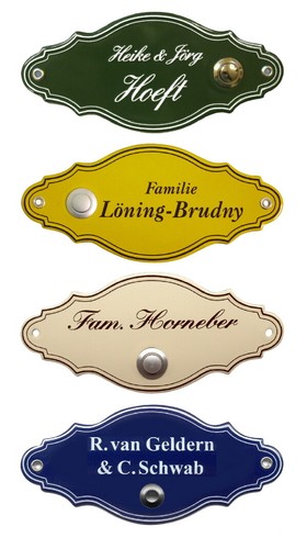 Emaille-Klingel-Namensschild-1